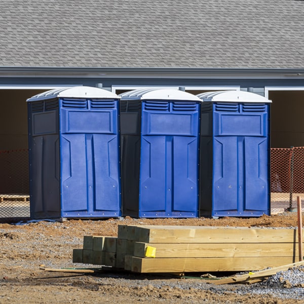 is there a specific order in which to place multiple portable restrooms in Danville